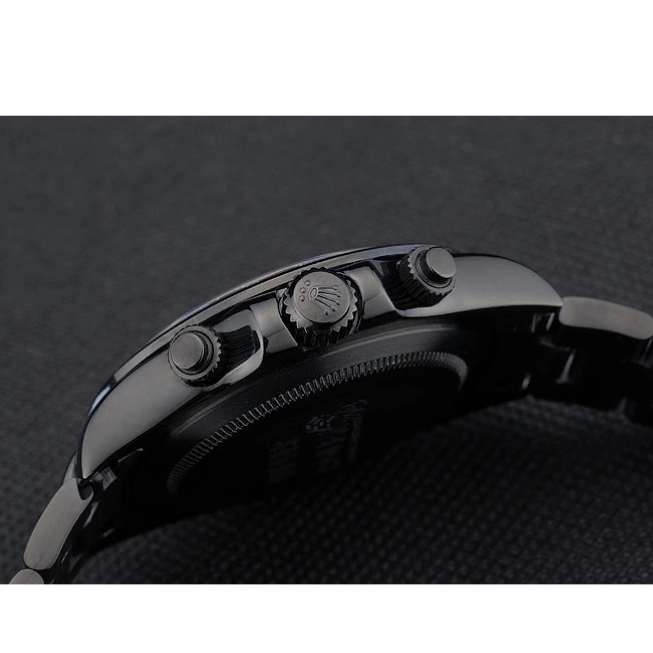 Good Copy Rolex Watches Plated Black Ion Black Steel Black Tachymeter Stainless Daytona Strap 80247 Dial Rolex 0529
